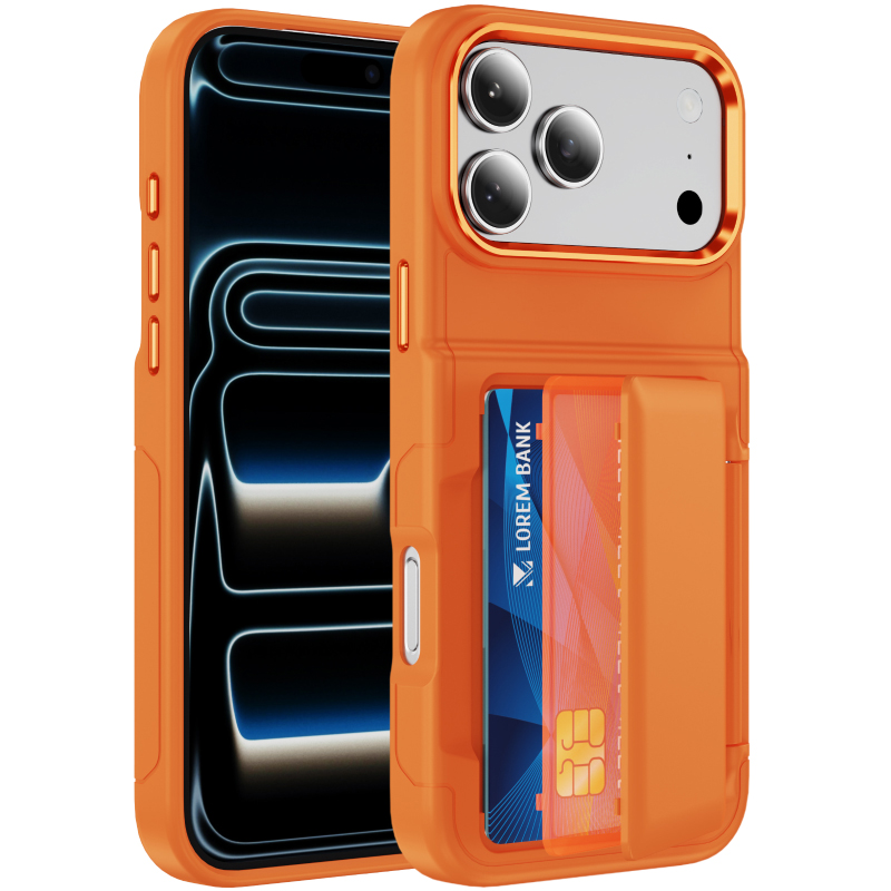 Phone Wallet Combo - New Solid Color Frosted PC Wallet