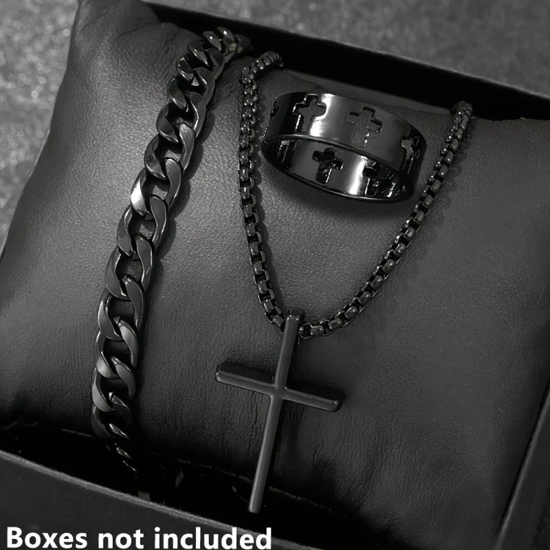 Cross-Style Accessories Set Br - огляд і ціна Men Accessories Ring And Bracelet