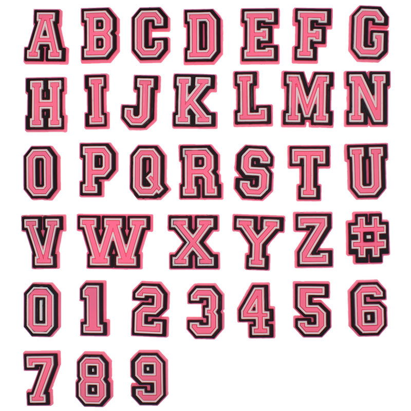 Pink Letter Shoe Charms for Cr - огляд і ціна Men'S Accessories Crocs