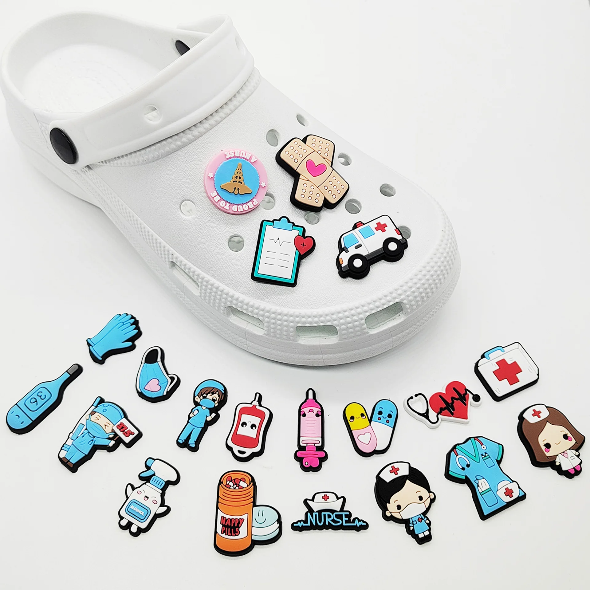 New 1pcs PVC Shoe Charms for C - огляд і ціна Men'S Accessories Crocs