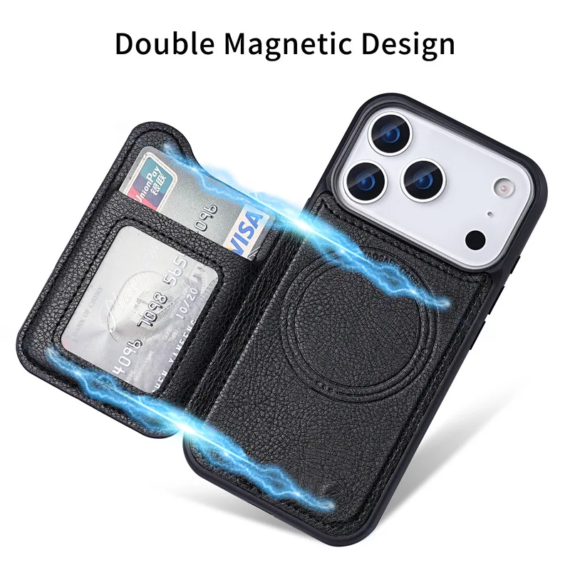 For Magsafe Magnetic Flip Leat - огляд і ціна Phone Wallet Combo