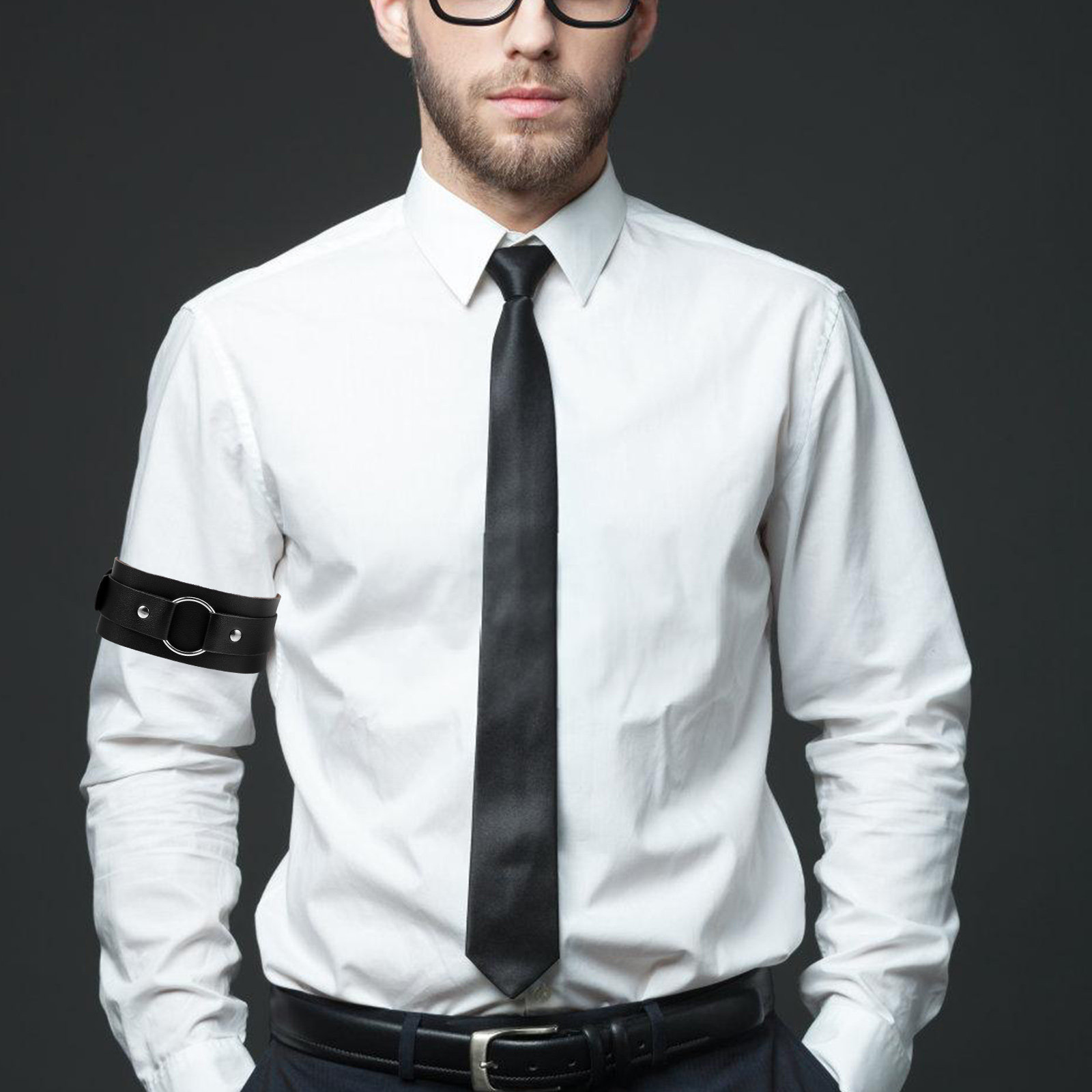 Adjustable Arm Band for Men Pu - огляд і ціна Men Accessories Ring And Bracelet