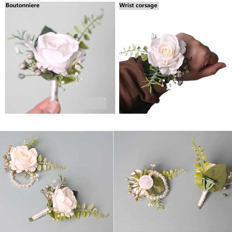Wedding Suit Corsage Man Flowe - огляд і ціна Men Accessories For Wrist