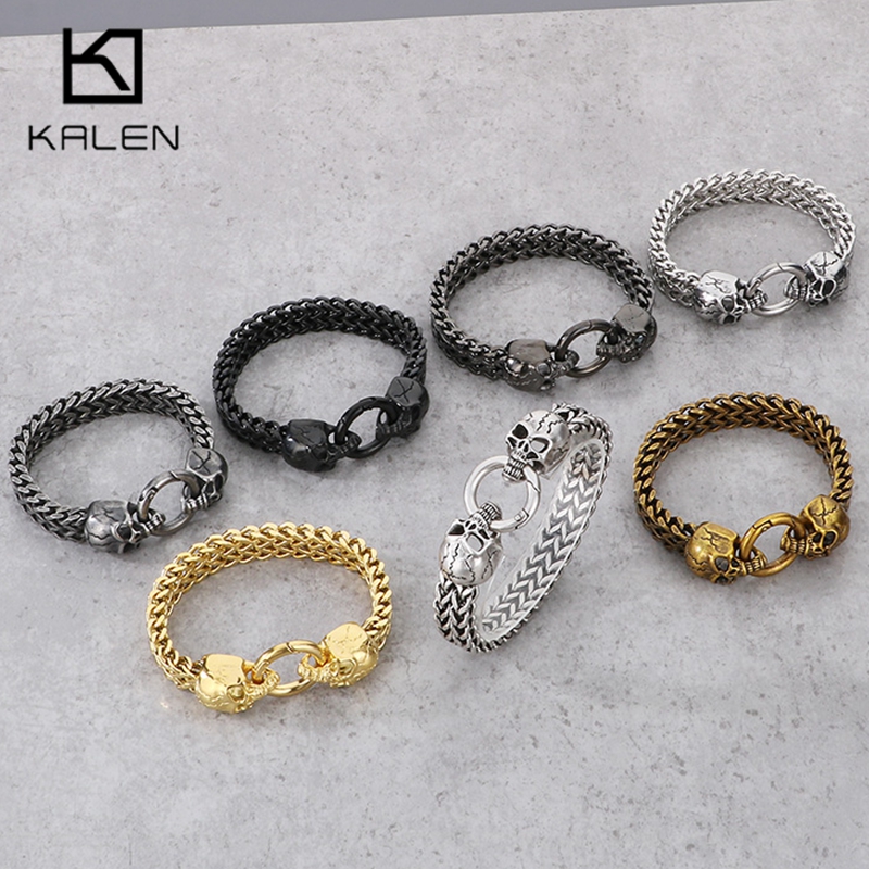 KALEN Punk Stainless Steel Sku - огляд і ціна Men Accessories Ring And Bracelet