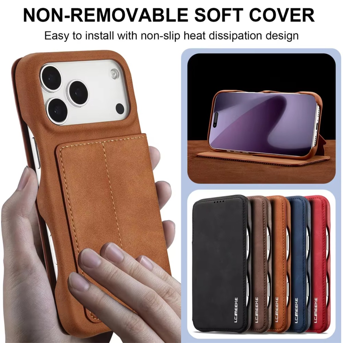 Leather Wallet Magnetic Flip C - огляд і ціна Phone Wallet Combo