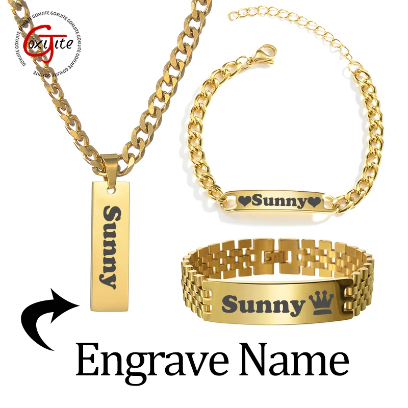 Goxijite Custom Engraved Name  - огляд і ціна Men'S Accessories Jewelry Bracelet