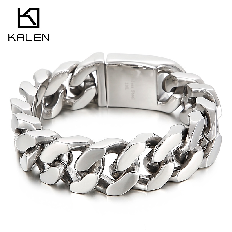 KALEN 22cm Stainless Steel Lin - огляд і ціна Men Accessories Ring And Bracelet