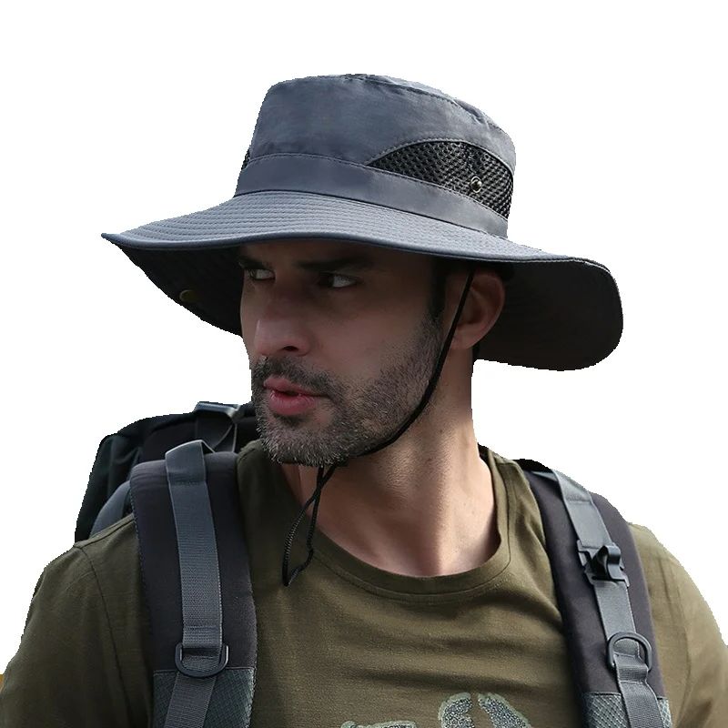 Summer Mesh Wide Brim Anti UV  - огляд і ціна Men Accessories For Beach