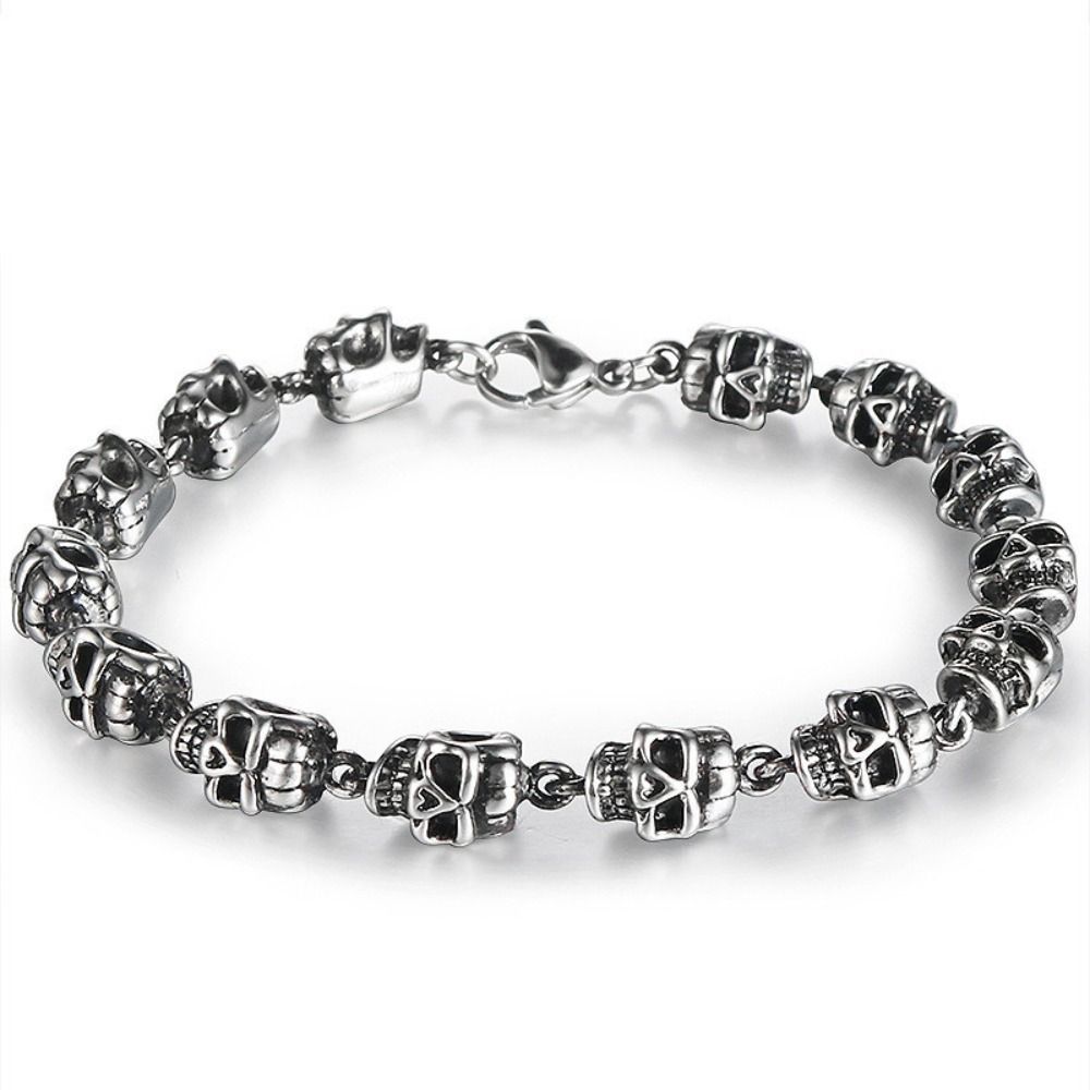 Creative Alloy Skull Beaded Br - огляд і ціна Men Accessories Ring And Bracelet