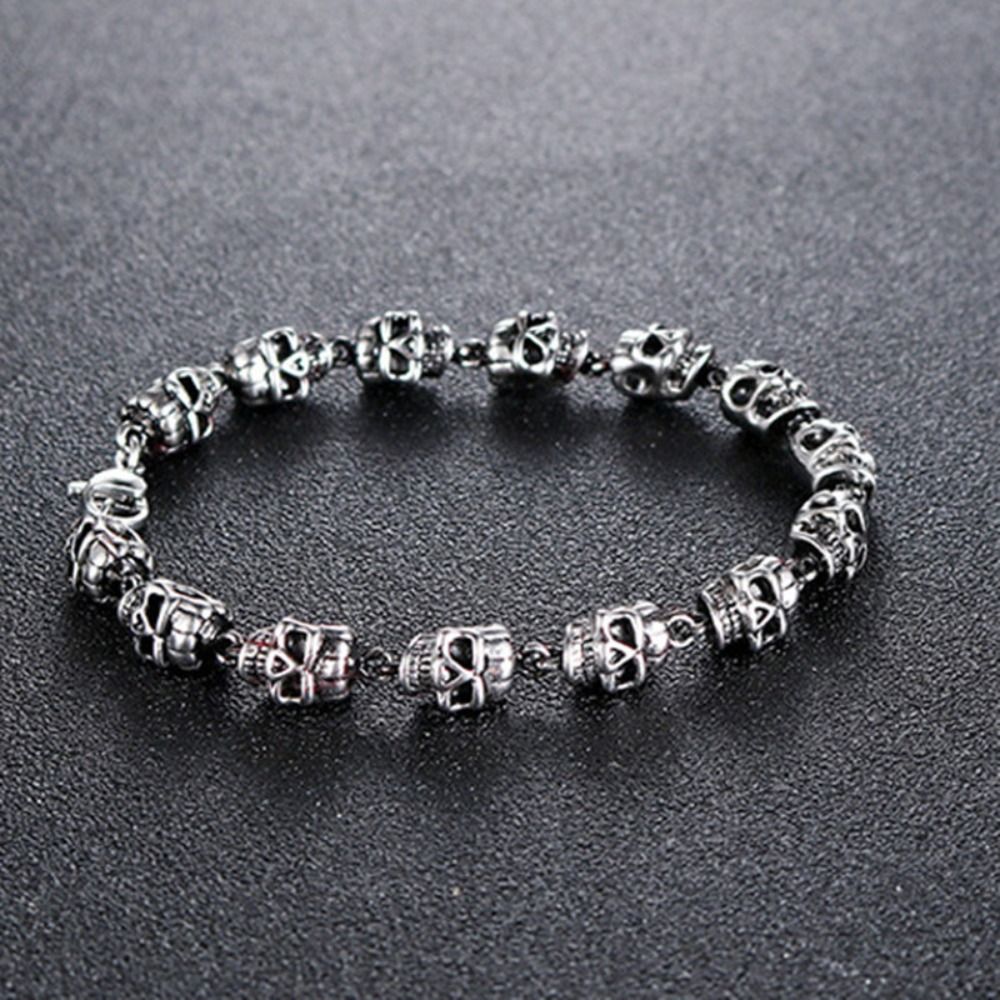 Creative Alloy Skull Beaded Br - огляд і ціна Men Accessories Ring And Bracelet