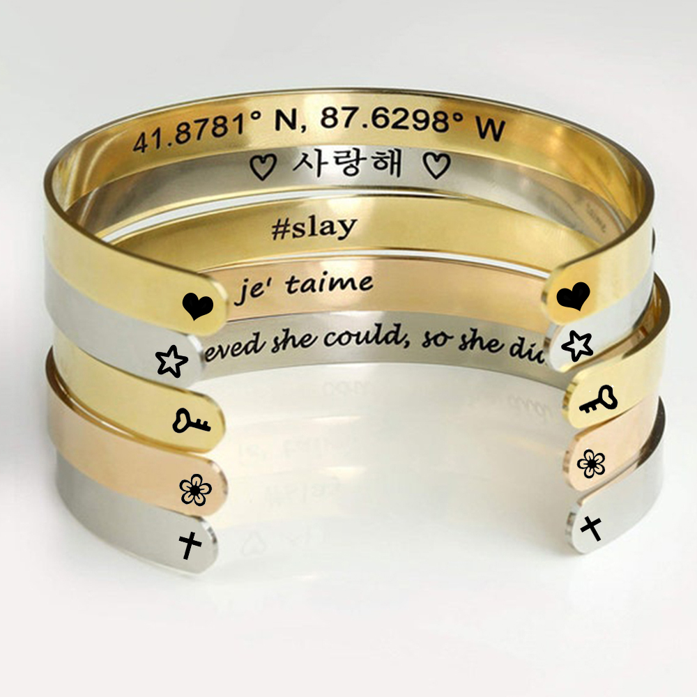 Custom Engrave Name Wrist Brac - огляд і ціна Men Accessories For Wrist
