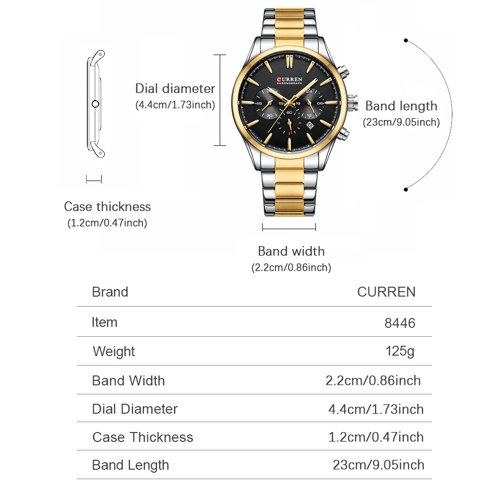 CURREN Casual Quartz Chrono Sp - огляд і ціна Men Accessories Bracelet