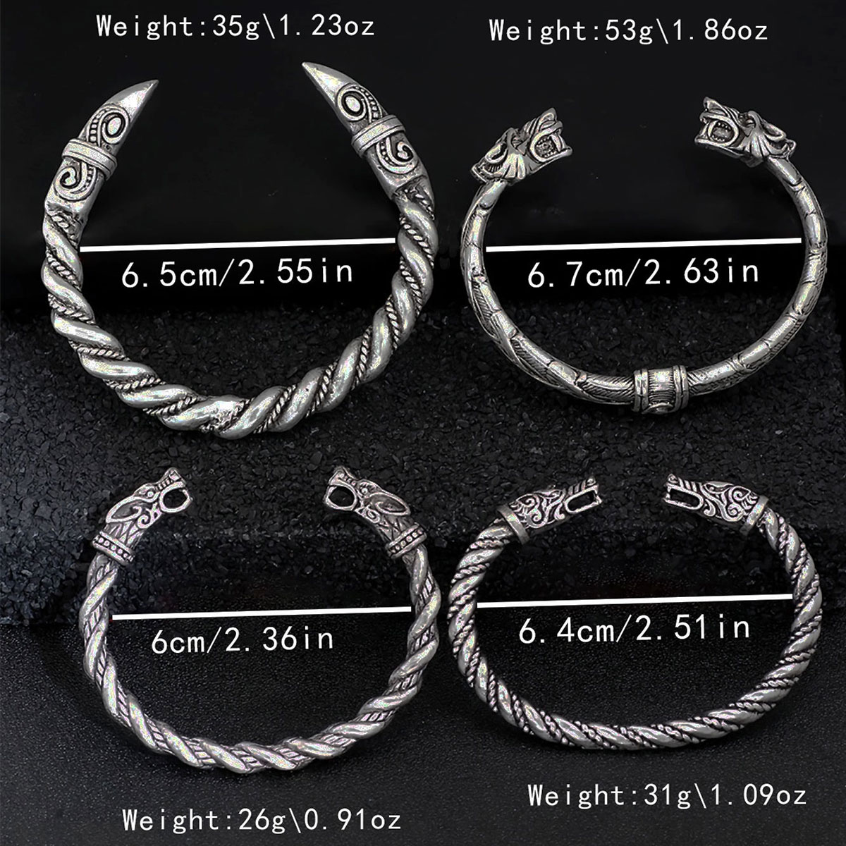 4-piece Nordic Viking Retro No - огляд і ціна Men Accessories Ring And Bracelet