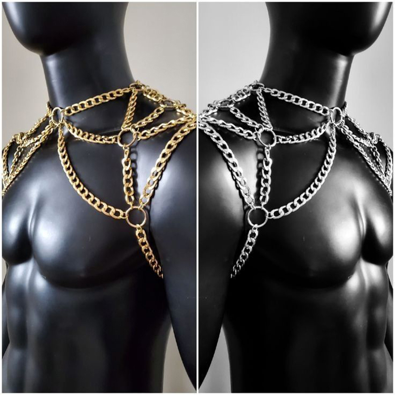 Punk Men Shoulder Body Chain B - огляд і ціна Men Accessories For Beach