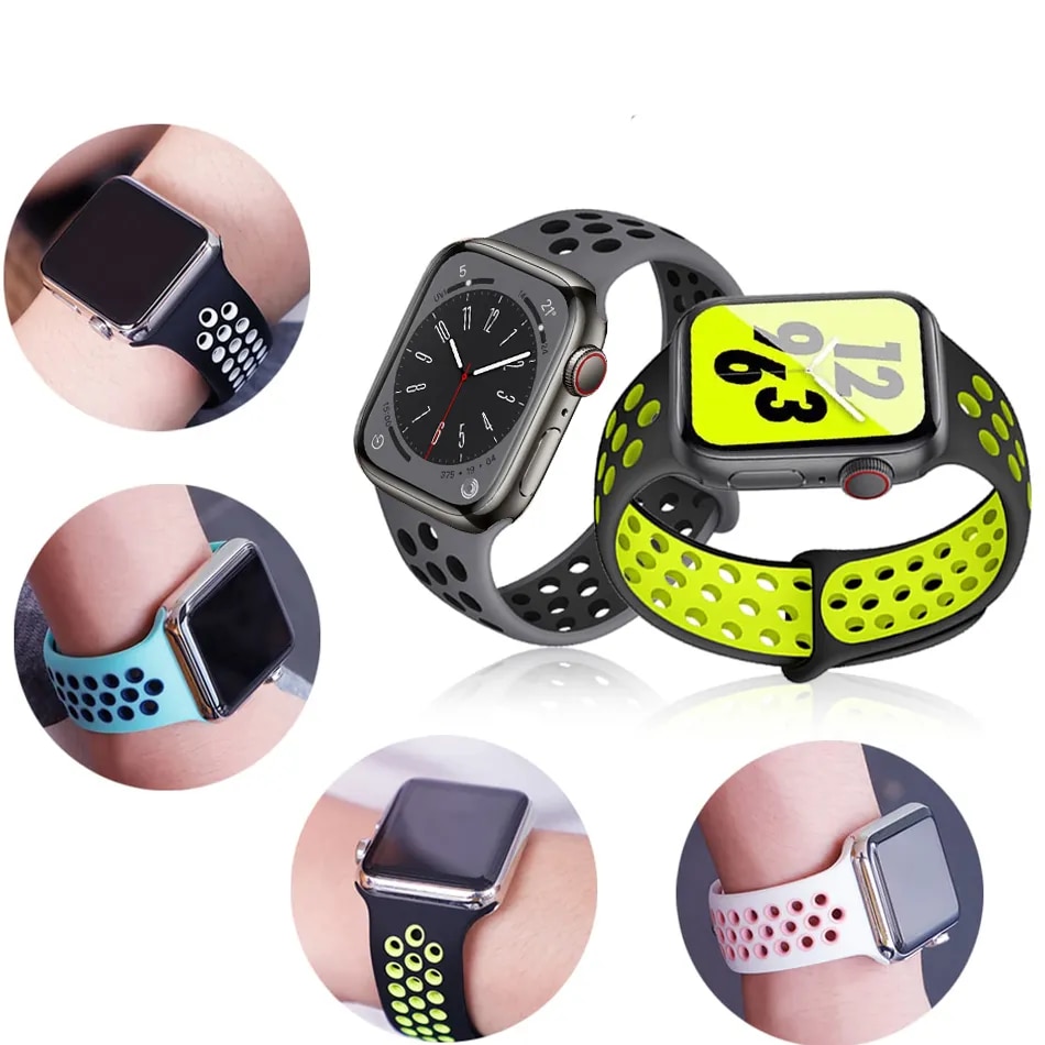 Silicone Strap For apple Watch - огляд і ціна Men'S Accessories Nike