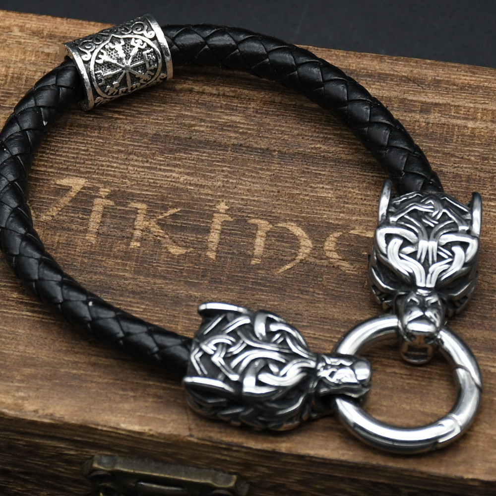 Stainless Steel Wolf Head Brac - огляд і ціна Men Accessories Ring And Bracelet