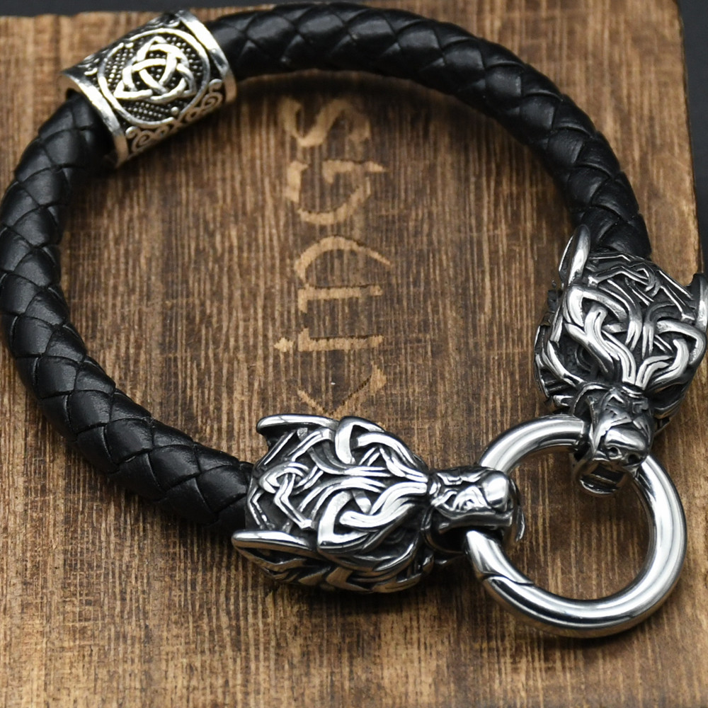 Stainless Steel Wolf Head Brac - огляд і ціна Men Accessories Ring And Bracelet