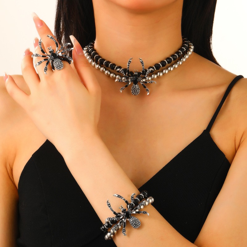 Gothic Spider Beads Bracelet R - огляд і ціна Men Accessories Ring And Bracelet