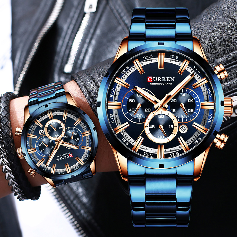 Curren Men's Watch Blue Dial S - огляд і ціна Men Accessories For Wrist