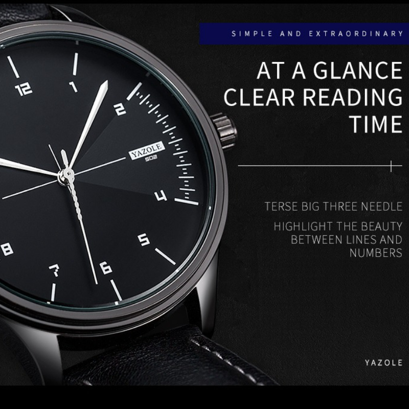 Top Brand YAZOLE Quartz Watche - огляд і ціна Men Accessories For Wrist