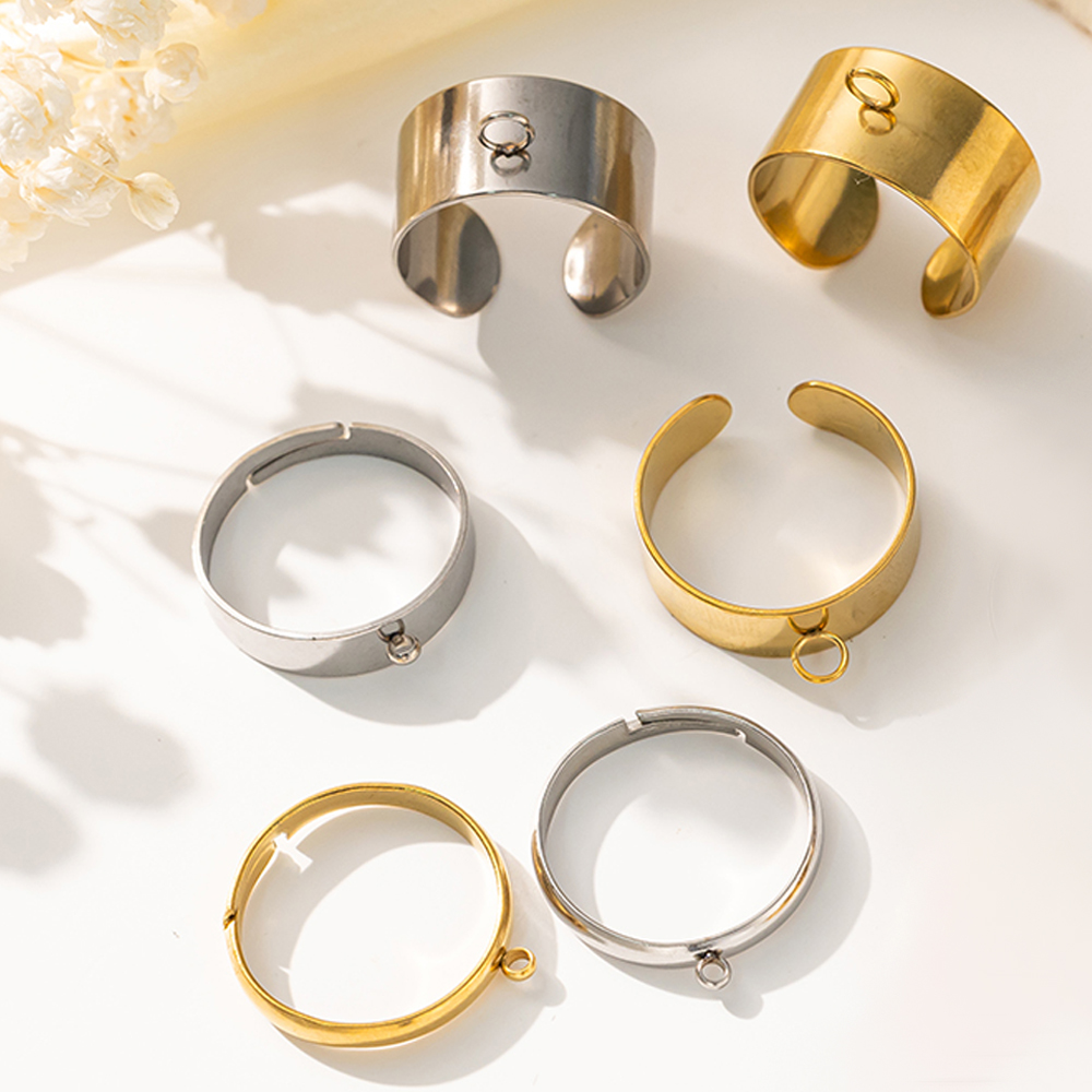 5pcs/Lot Stainless Steel Gold  - огляд і ціна Men'S Accessories Rings