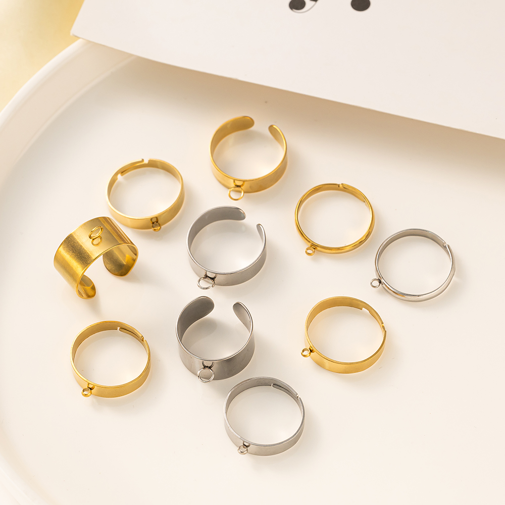 5pcs/Lot Stainless Steel Gold  - огляд і ціна Men'S Accessories Rings