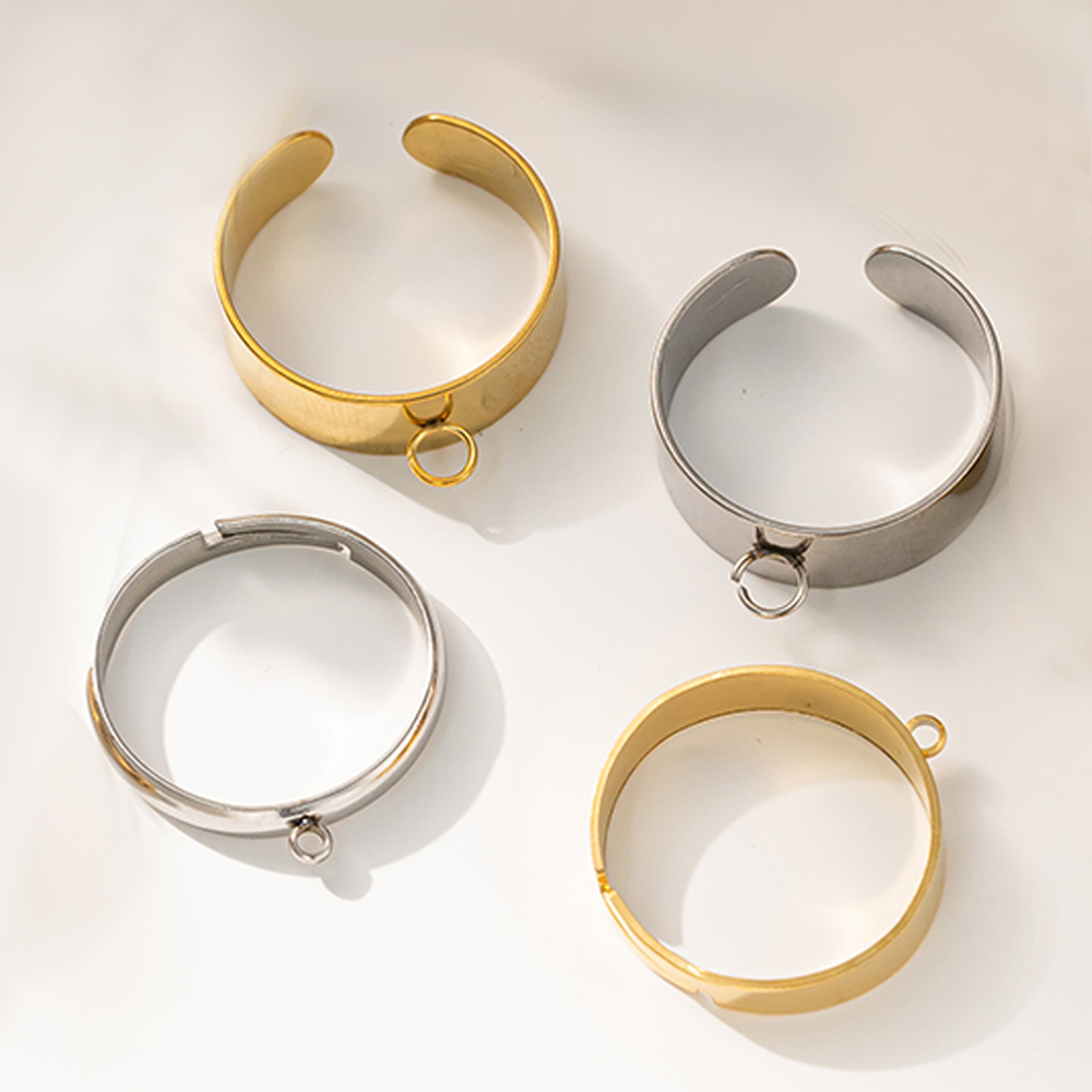 5pcs/Lot Stainless Steel Gold  - огляд і ціна Men'S Accessories Rings