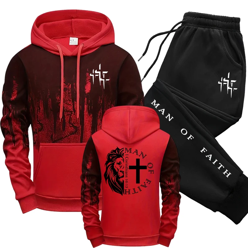Man of Faith Pattern Men's Set - огляд і ціна Men'S Accessories Pouch