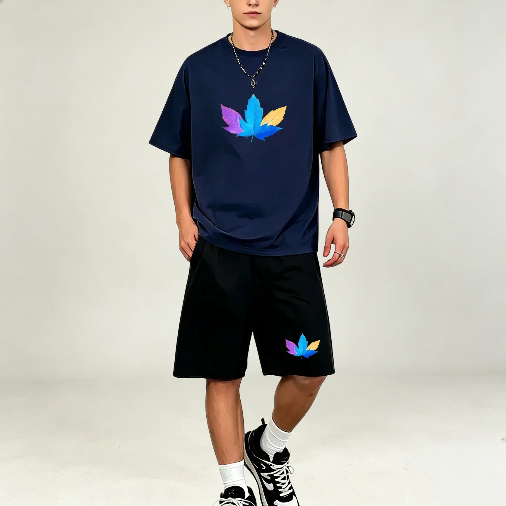 Summer Three Color Leaf Patter - огляд і ціна Men'S Accessories Pouch