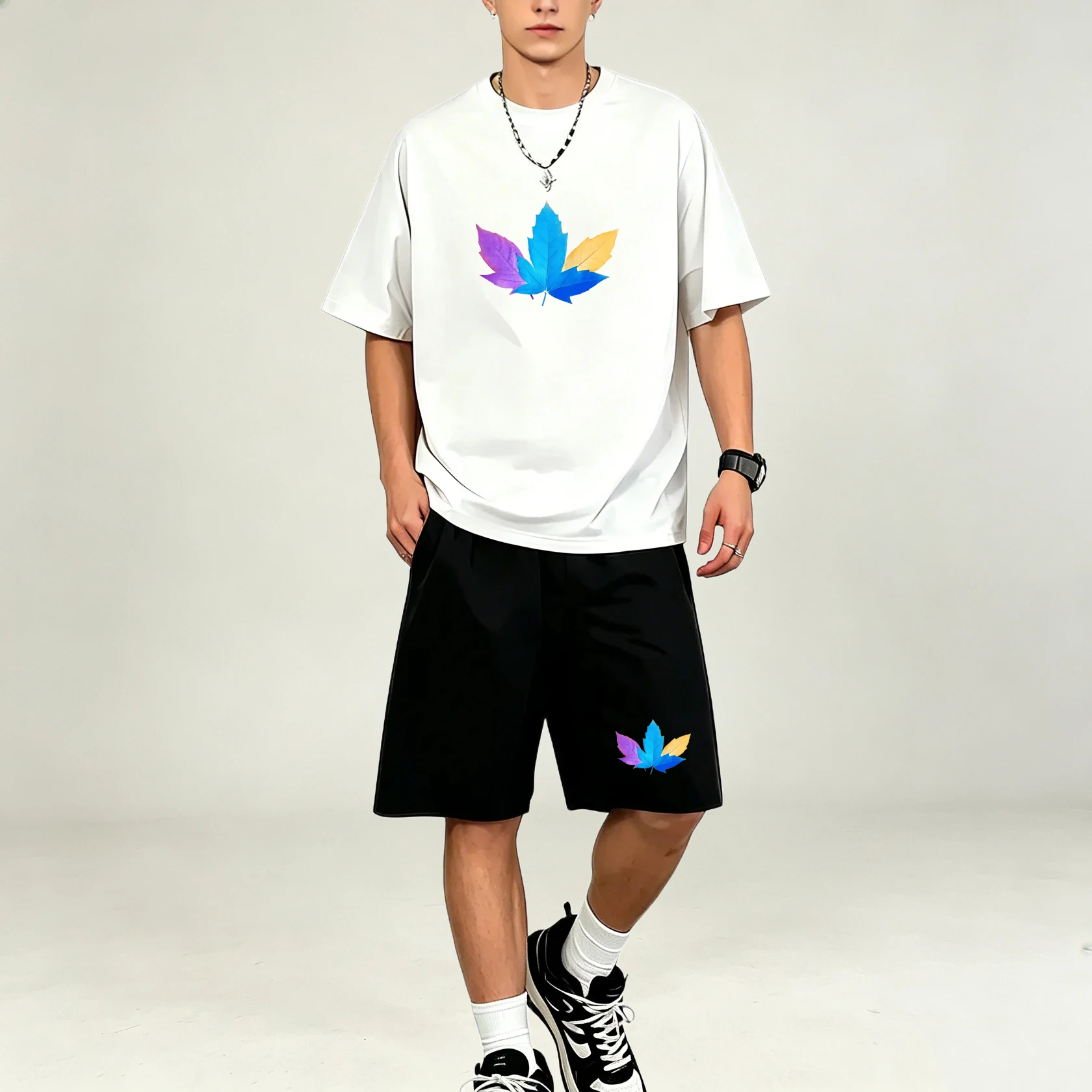 Summer Three Color Leaf Patter - огляд і ціна Men'S Accessories Pouch