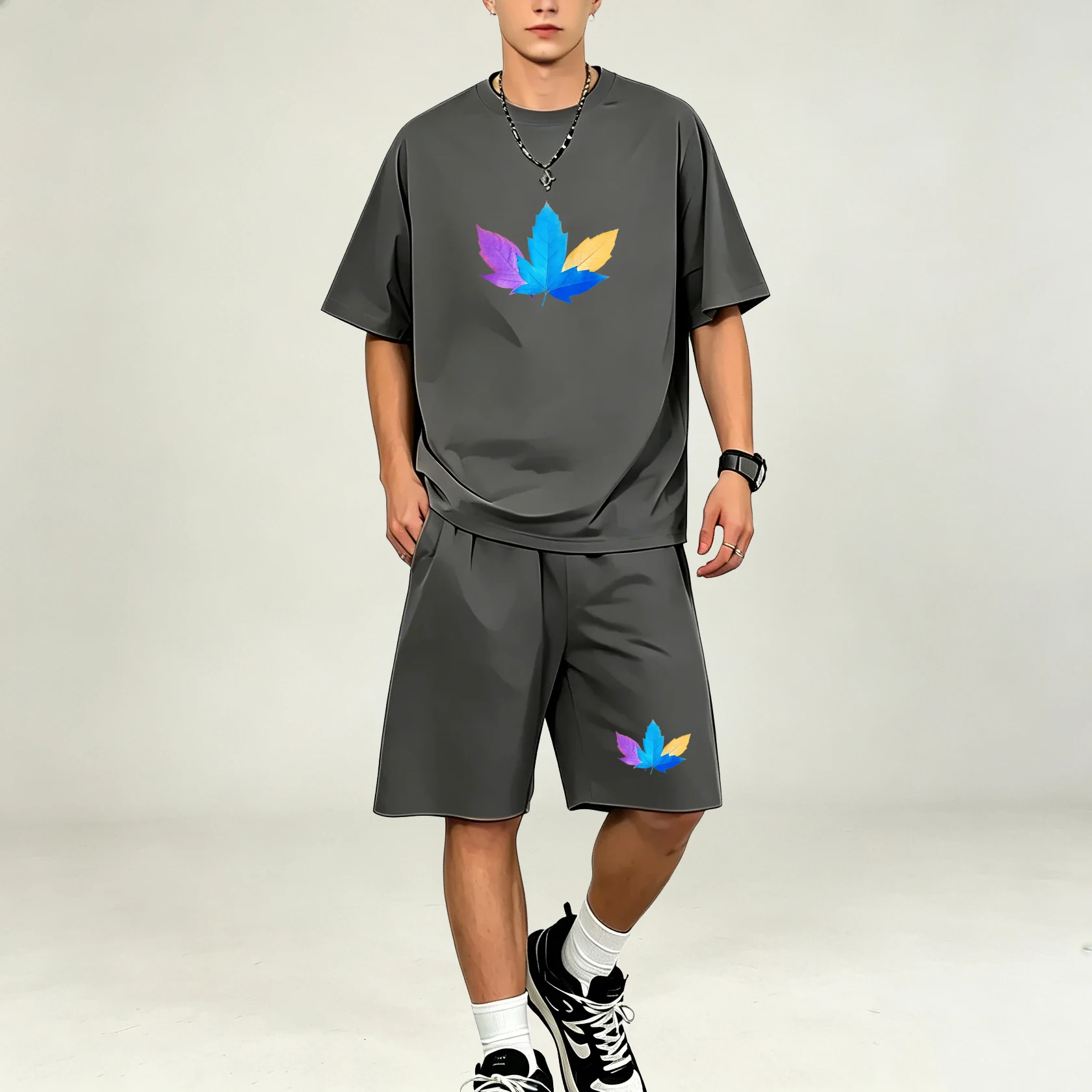 Summer Three Color Leaf Patter - огляд і ціна Men'S Accessories Pouch